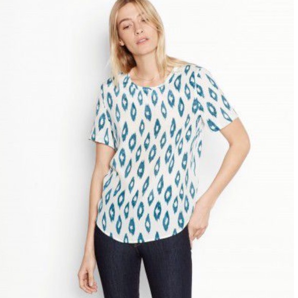 Equipment Tops - Equipment Riley Silk Ikat Tee XS P2857